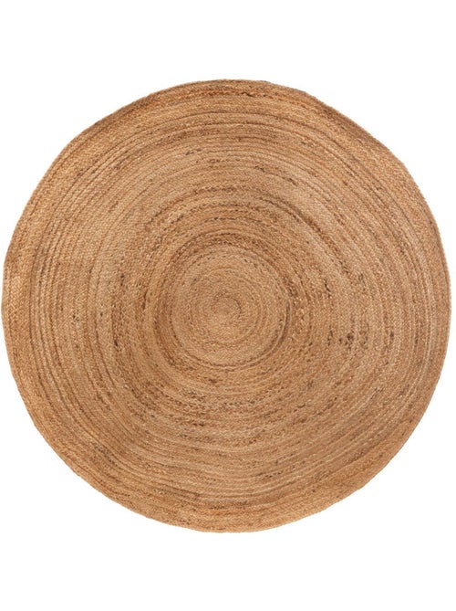 Tapis rond en jute natura - Kiabi