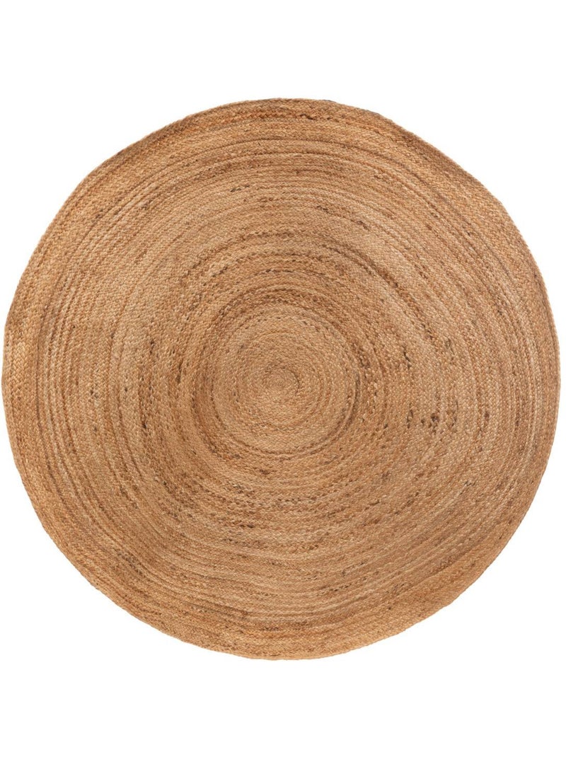 Tapis rond en jute natura Beige - Kiabi