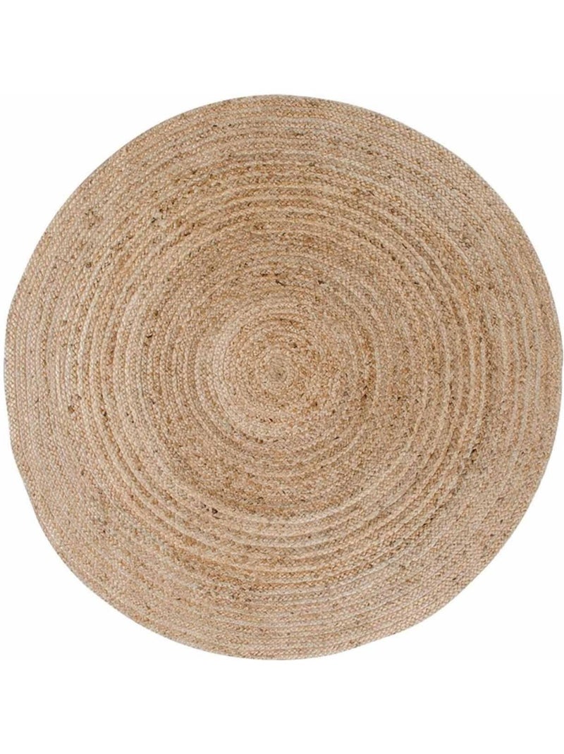 Tapis rond en jute naturel Ø 150 cm - House Nordic Marron - Kiabi