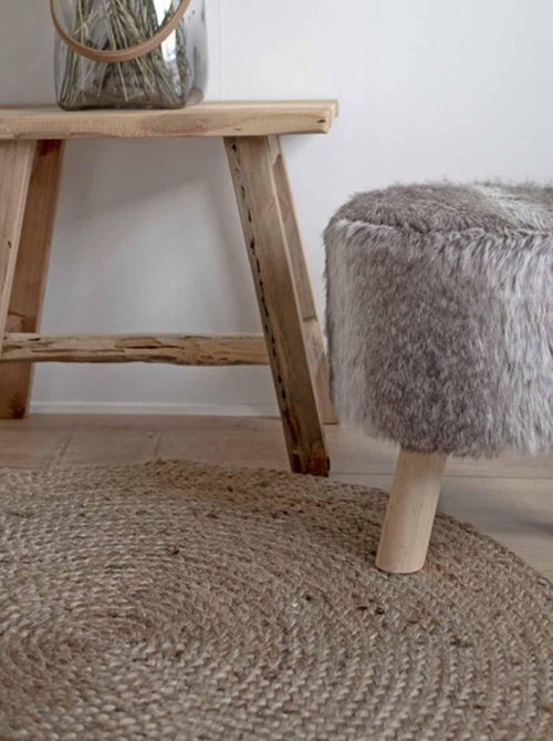 Tapis rond en jute naturel Ø 150 cm - House Nordic - Kiabi