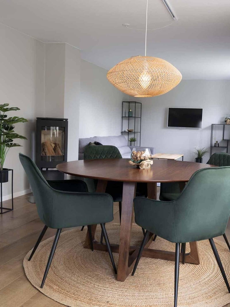 Tapis rond en jute naturel Ø 180 cm - House Nordic Marron - Kiabi