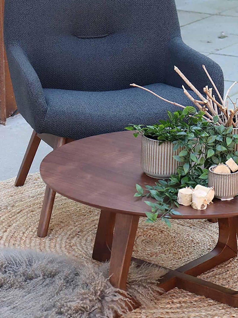 Tapis rond en jute naturel Ø 180 cm - House Nordic Marron - Kiabi