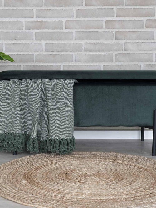 Tapis rond en jute naturel Ø 90 cm - House Nordic - Kiabi