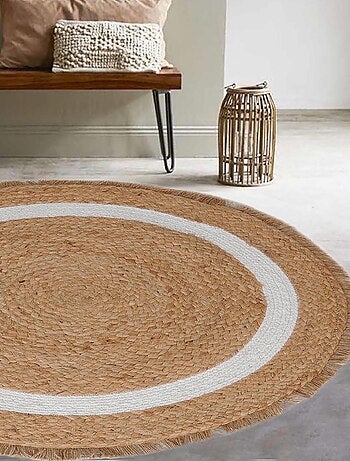 Tapis rond en jute tressé, Dylrev
