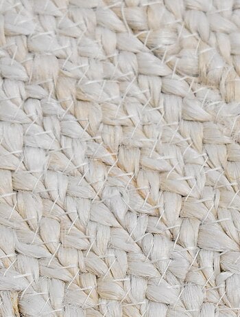 Tapis rond fait à la main en jute motif uni ESPRIT