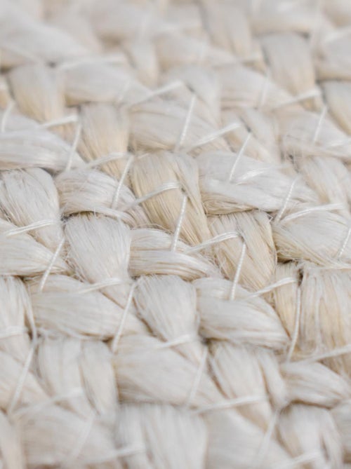 Tapis rond fait à la main en jute motif uni ESPRIT - Kiabi