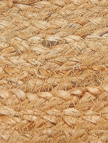 Tapis rond fait main en jute motif animaux JUTEBEAR