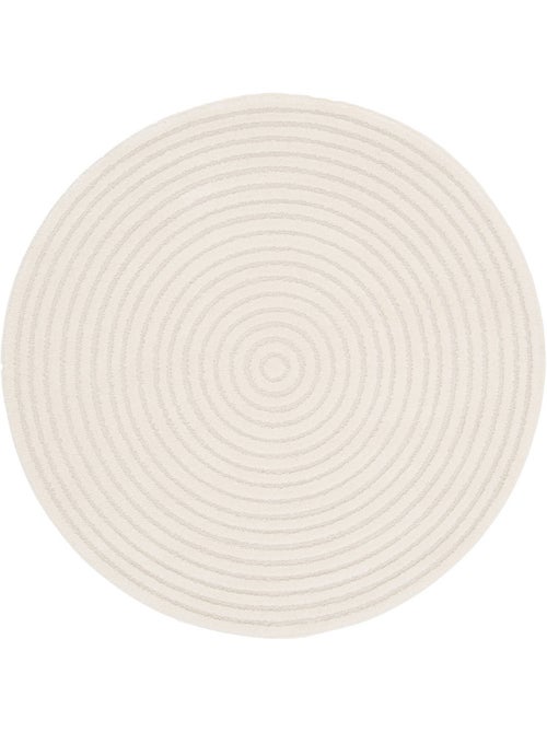 Tapis rond intérieur motifs cercles en relief créme blair - Kiabi Tapis rond intérieur motifs cercles en relief créme blair - Kiabi