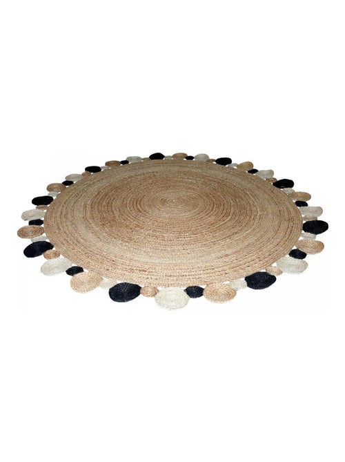 Tapis rond JT RONDI , tapis jute artisanal - Kiabi
