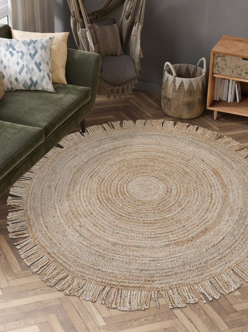 Tapis rond JT SATCH , tapis jute artisanal - Kiabi
