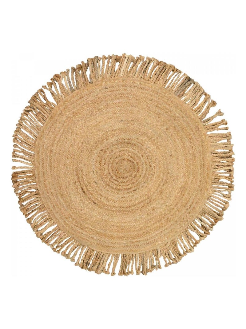 Tapis rond JT SATCH , tapis jute artisanal Beige - Kiabi