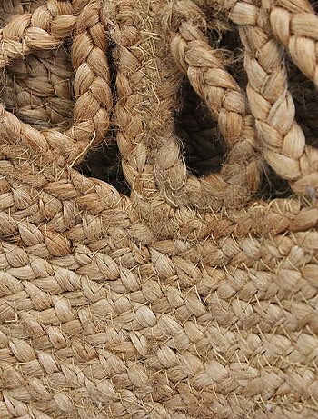 Tapis rond jute ajouré 90 cm