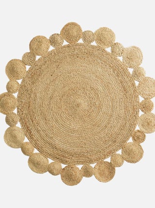 Tapis Rond Jute Ajouré Cordou