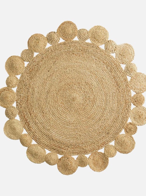 Tapis Rond Jute Ajouré Cordou - Kiabi