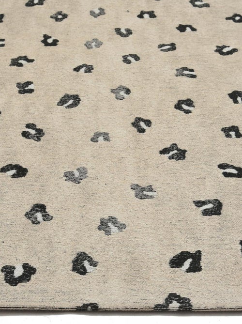 Tapis rond LEOP , tapis en coton - Kiabi