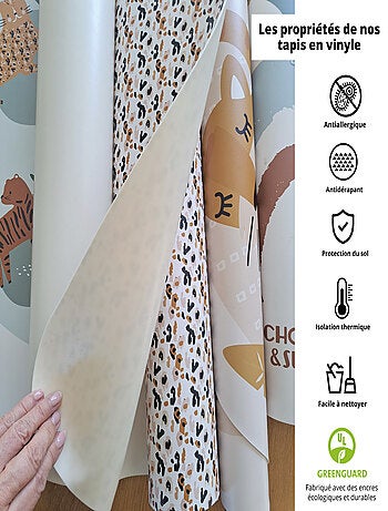 Tapis rond Panthères