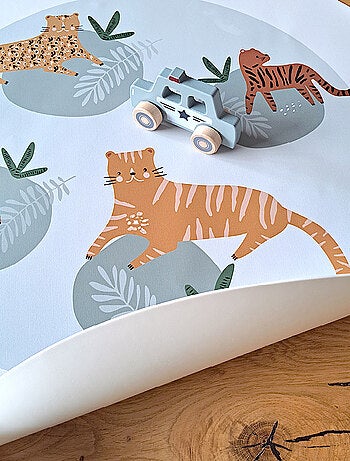 Tapis rond Panthères