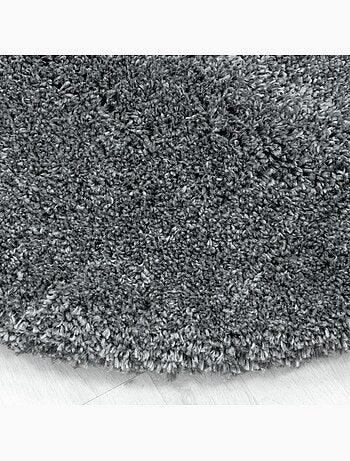 Tapis longs poils shaggy tissé motif uni UNI B