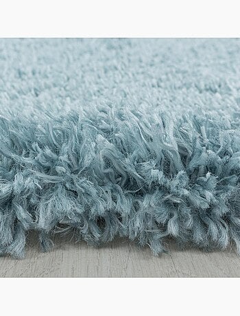Tapis longs poils shaggy tissé motif uni UNI B