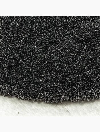 Tapis longs poils shaggy tissé motif uni UNI B