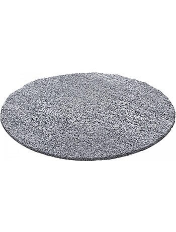 Tapis poils longs shaggy tissé motif uni uni l
