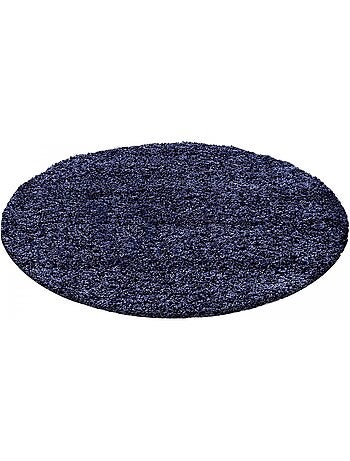 Tapis poils longs shaggy tissé motif uni UNI L
