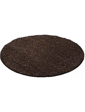 Tapis poils longs shaggy tissé motif uni UNI L