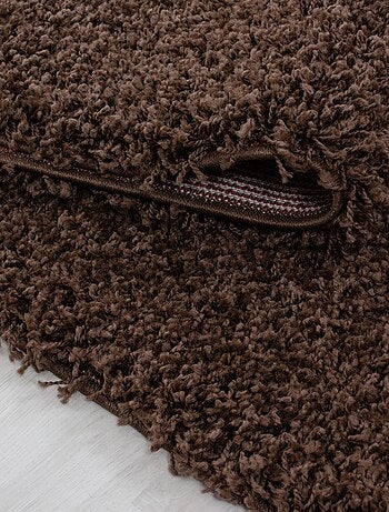 Tapis poils longs shaggy tissé motif uni UNI L