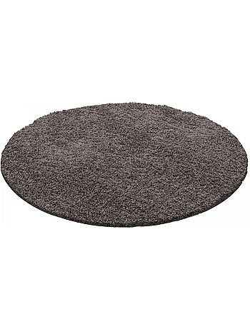 Tapis poils longs shaggy tissé motif uni UNI L