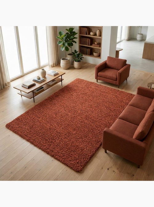 Tapis rond poils longs shaggy tissé motif uni uni l - Kiabi Tapis rond poils longs shaggy tissé motif uni uni l - Kiabi