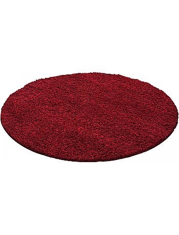 Tapis poils longs shaggy tissé motif uni UNI L