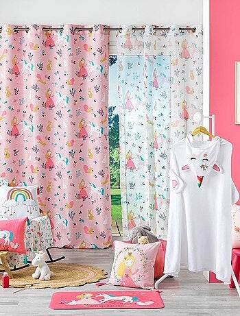 Tapis rond pompons 90 cm jute polycoton Rosaly