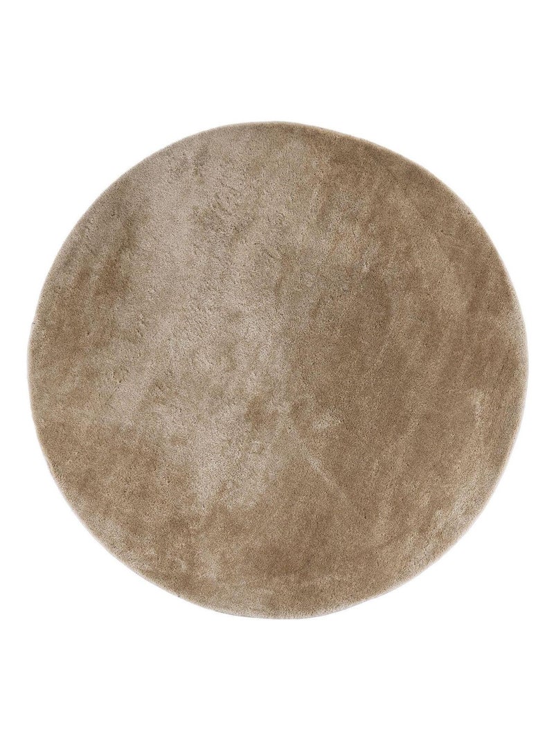 Tapis rond sable Ø 160 cm - House Nordic Jaune - Kiabi