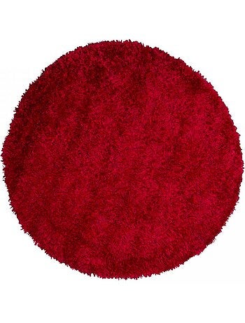 Tapis shaggy fait main motif uni MALAIDORY