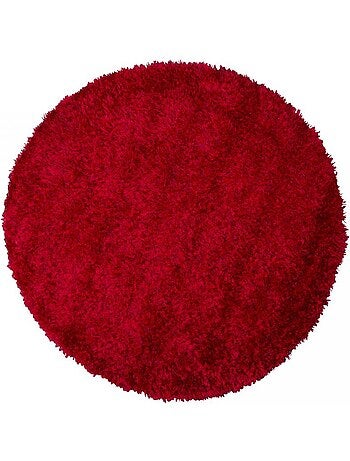 Tapis shaggy fait main motif uni MALAIDORY