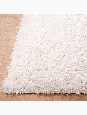 Tapis rond shaggy tissé motif uni LYN4 UNILA