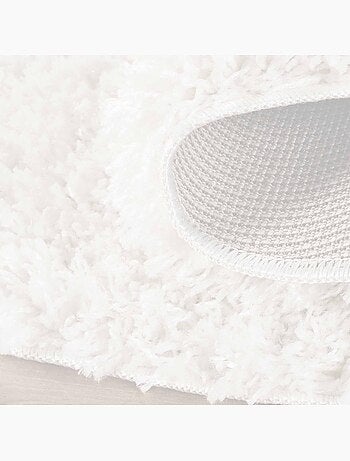 Tapis rond shaggy tissé motif uni LYN4 UNILA