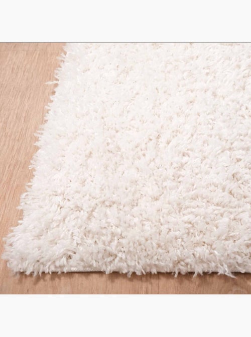 Tapis rond shaggy tissé motif uni LYN4 UNILA - Kiabi