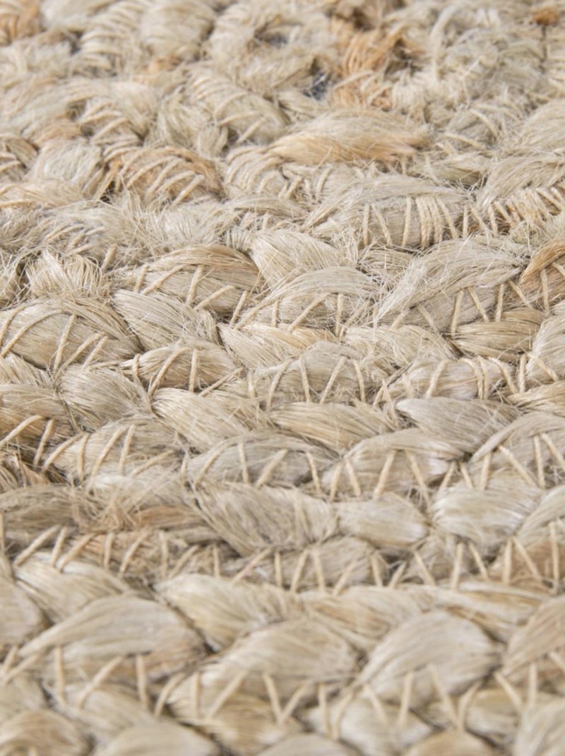 Tapis rond tissé en jute motif uni JUTERON Beige - Kiabi