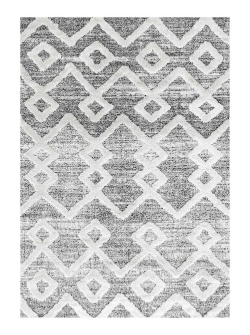 Tapis rond tissé motif scandinave PISTIOUL - Kiabi