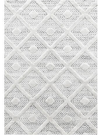 Tapis rond tissé motif scandinave pistioum