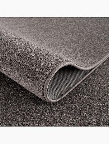 Tapis rond tissé motif uni NOSSA