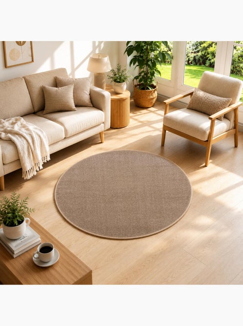 Tapis rond tissé motif uni NOSSA - Kiabi Tapis rond tissé motif uni NOSSA - Kiabi