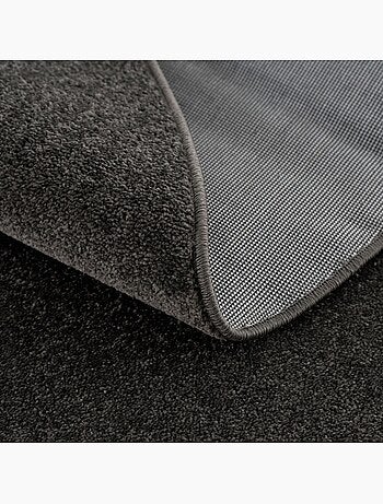 Tapis rond tissé motif uni NOSSA