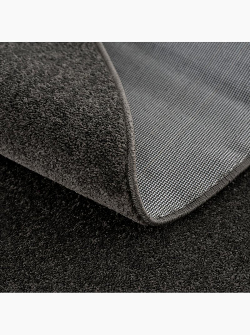 Tapis rond tissé motif uni NOSSA Gris - Kiabi