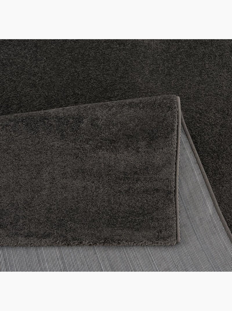 Tapis rond tissé motif uni NOSSA Gris - Kiabi