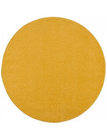Tapis rond tissé motif uni NOSSA