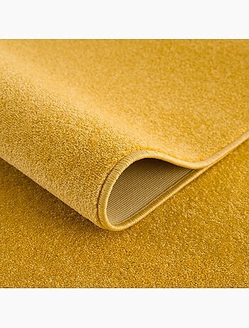 Tapis rond tissé motif uni NOSSA