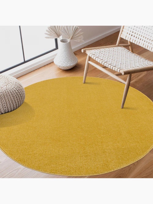 Tapis rond tissé motif uni NOSSA - Kiabi