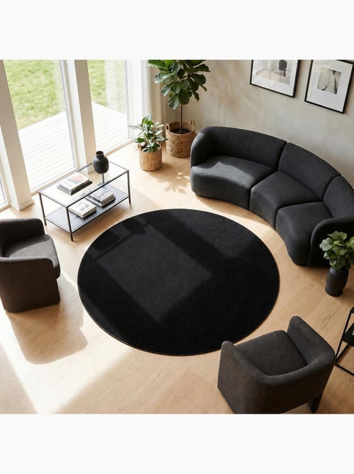 Tapis rond tissé motif uni NOSSA - Kiabi Tapis rond tissé motif uni NOSSA - Kiabi